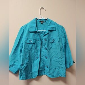 East 5th Women's Teal Utility Jacket